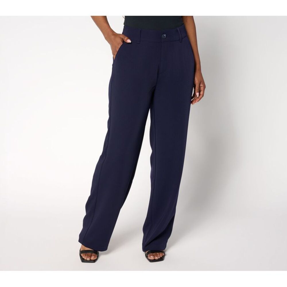 SUNNYLiFE Women's Pants Sz 4 Straight Leg Trouser Blue A702331